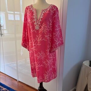 Lilly Pulitzer Pink and White Tunic